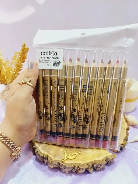 رژ مدادی با کیفیت کالیستا CALISTA پوکه طلایی اصلی