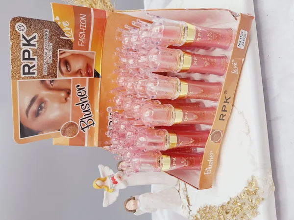 رژگونه پودری پد دار پرطرفدار برند RPK طرح تاج کد1129‌