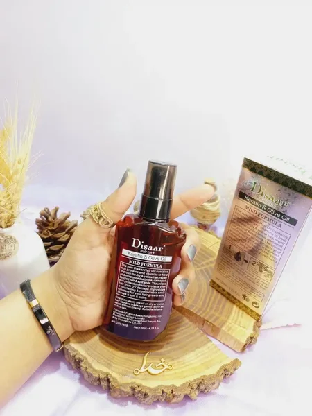 روغن مو کراتینه زیتون مدل ANTI FRIZZ حجم 120 میلی لیتر دیسار DISAAR کد DS51985