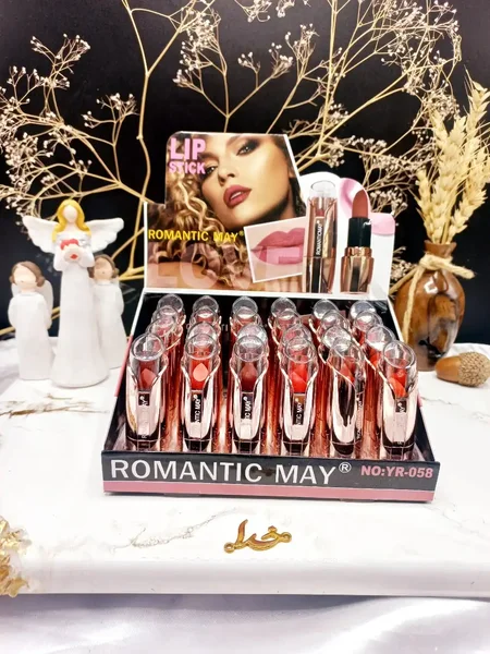 پک رژ جامد 6 تایی برند رومانتیک مای ROMANTIC MAY کد YR_058