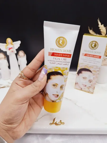 ماسک تیوپی سفید کننده با اسانس مروارید برند HEAVEN DOVE کد HD_1027A
