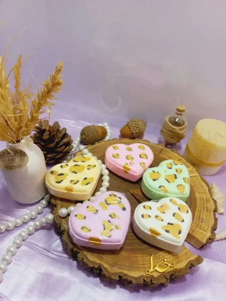 کوکتل و پدیکور طرح قلب پلنگی 80 گرمی با کیفیت با جوشش عالی