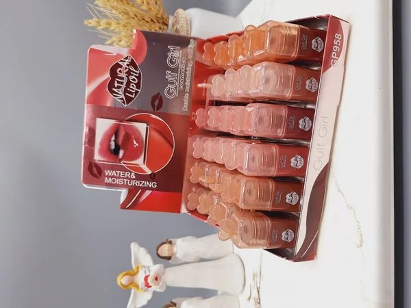 پک 6 تایی رژ مایع سر شیشه ای قلبی خوش رنگ کد GP958