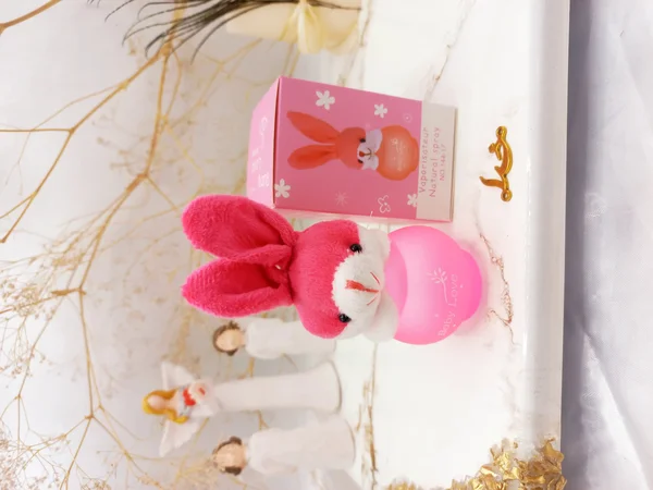 ادکلن عروسکی کودک مدل خرگوش سرخابی 50 میل کد 14417