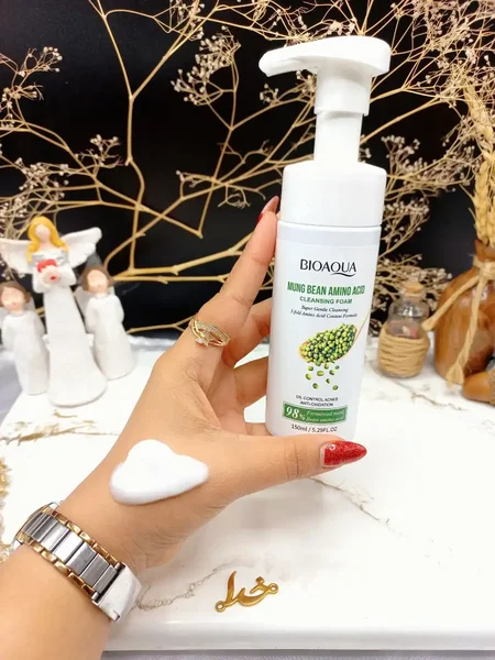 فوم شستشو براش دار صورت پمپی کنترل چربی و ضد آکنه ماش و آمینو اسید برند بیوآکوا BIOAQUAکد BQY93993