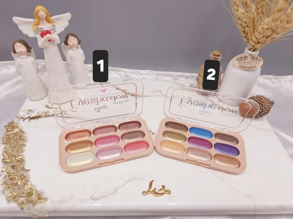 پالت سایه چشم 9 رنگ شاین دار برند کوئین Queen کد MQ 116_1