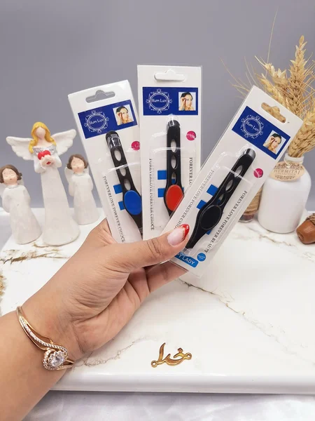 موچین انگشتی دکمه ای استیل برند هپی لیدی HAPPY LADY کد 0158