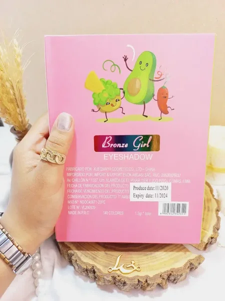 پالت سایه کتابی طرح آووکادو 140 رنگ برونز گرل BRONZE GIRL فوق العاده با کیفیت کد 42311