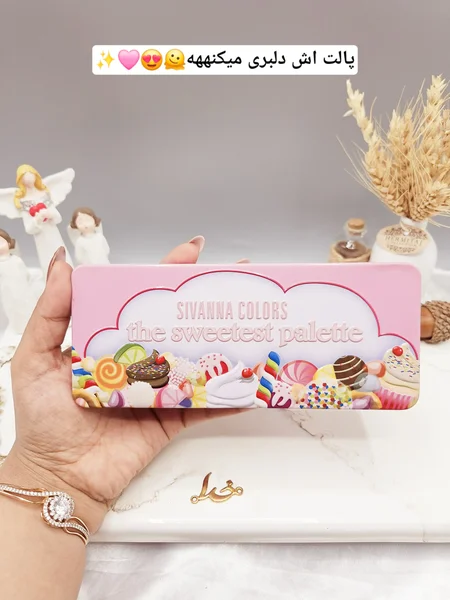 پالت سایه جعبه فلزی آبنباتی 18 رنگ سیوانا SIVANNA