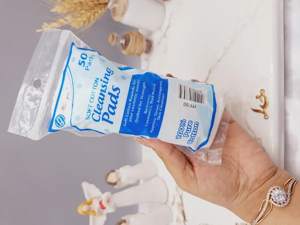 پد پاک کننده آرایش جنس کتان بسته 50 عددی کد HY_50