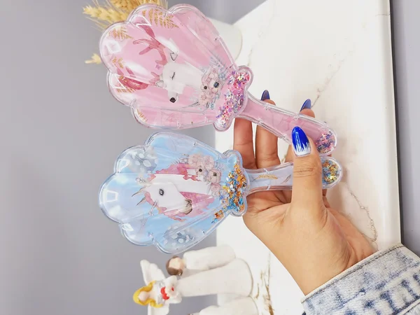 شانه صدفی دخترانه مناسب گره باز کن مو همراه اکلیل