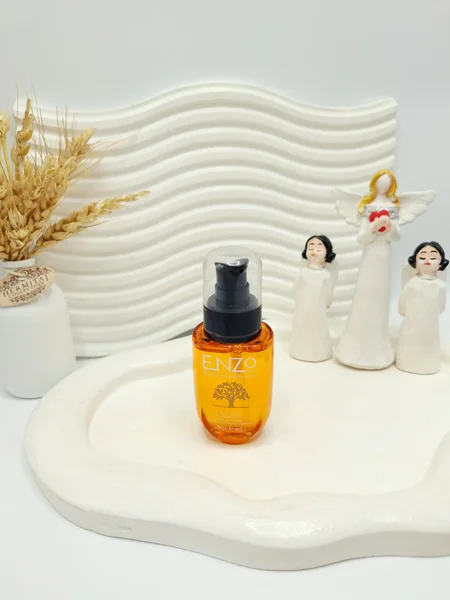 روغن مو آرگان حاوی کراتین برزیلی انزو ENZO اصلی کد 45626《بدون کارتن》