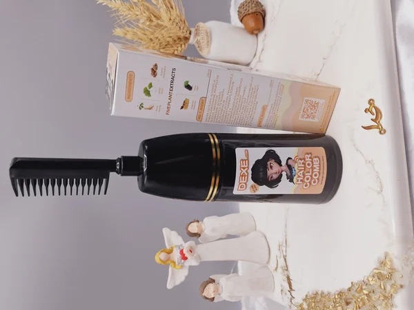 شانه رنگ مو رنگ مشکی طبیعی برند دکسی Dexe کد 4856