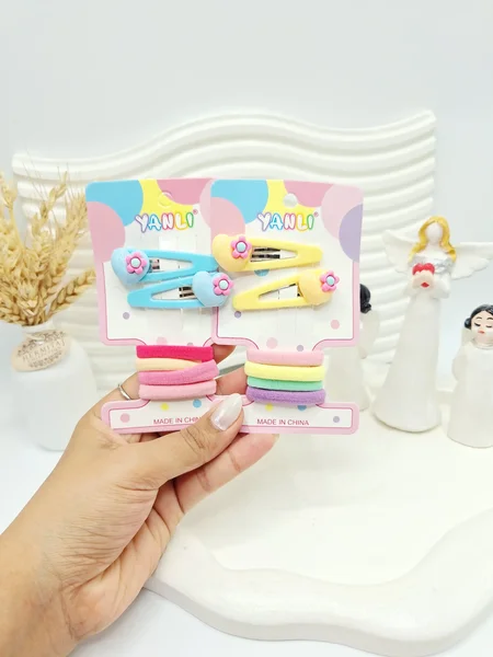 ست کش و پنس مو کارتی طرح قلب