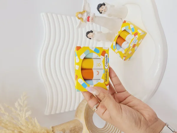 پک 4 تایی هایلایتر و کانسیلر جامد طرح کپسولی کد 2175