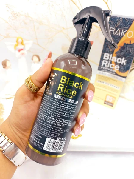 اسپری دو فاز مدل روغن برنج سیاه حجم 250 میل برند راکو RAKO اصلی کد RK1092| پخش عمده