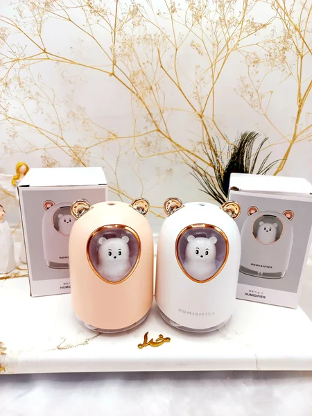 دستگاه بخور سرد عروسکی طرح خرس چراغ دار حجم 300 میل |پخش عمده