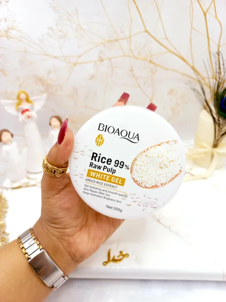 ژل روشن کننده قوی برنج خام 99 درصد بیوآکوا BIOAOUA کد BQY49017