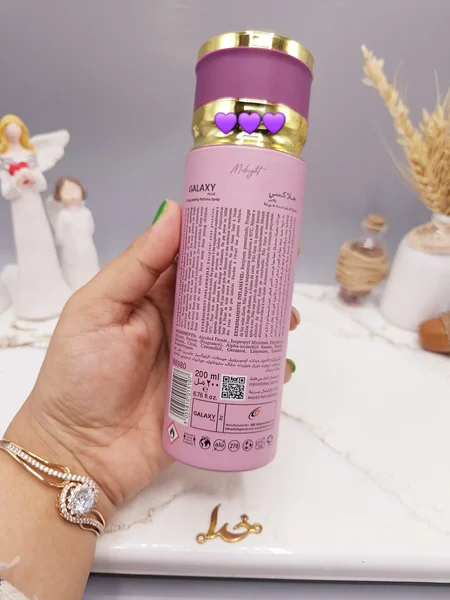 اسپری خوش بو کننده زنانه Midnight برند گلکسی GALAXY کد B8980