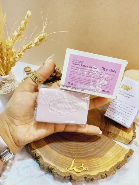 صابون شیر گوسفند حاوی اسطوخودوس مکث لیدی MAX LADY ساخت اندونزی