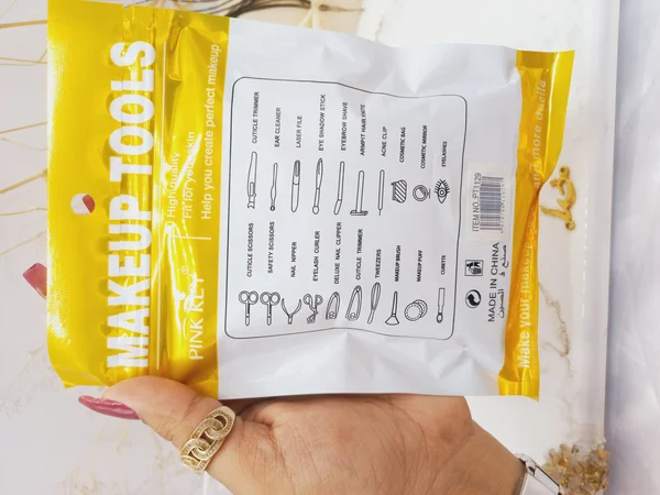 پد آرایش بزرگ مخصوص میکاپ بسته دو عددی پینک کی pink key کد pt1129 کیفیت عالی