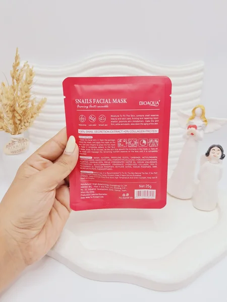 ماسک ورقه ای کلاژن حلزون برند بیوآکوا کد 08169