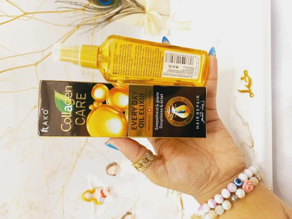 روغن مو آرگان ویتامین E و کلاژن و پروتین راکو RAKO کد Rk1149