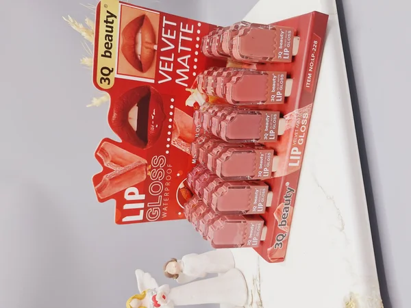 پک رژ مایع 6 تایی نود طرح بستنی برند 3Q بیوتی کد 228