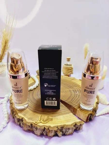 کرم پودر بادوام دوسه دراز doucce PURE FINISH پوشش دهندگی فوق العاده مخصوص گریم حاوی ویتامین A و E و ضدآفتاب SPF