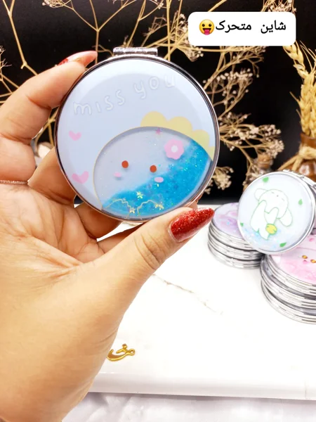 آینه فلزی فانتزی شاین دار با کیفیت طرح اول