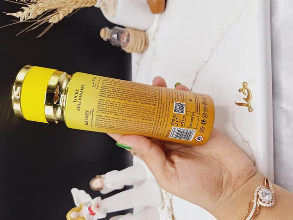 اسپری خوشبو کننده مردانه LUCKY MILLIONAIRE برند گلکسی GALAXY کد B8048