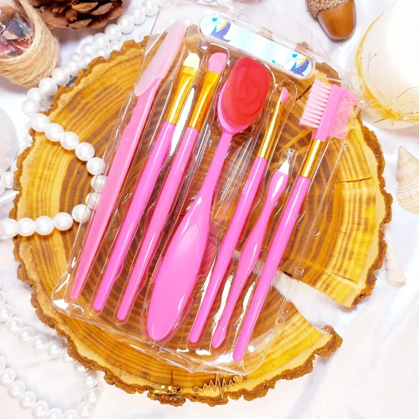 ست براش آرایشی هنگرن مدل HG11 مجموعه 7 عددی به همراه سوهان ناخن