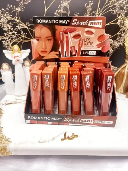 پک ۶ عددی رژ مایع برند رومانتیک مای ROMANTIC MAY کد YR_879NU