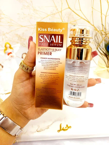 سرم صورت و پرایمر حلزون کیس بیوتی Kiss Beauty کد 68218072021