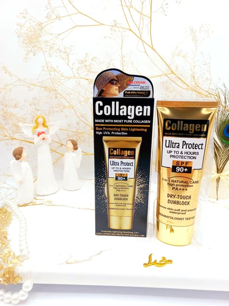 کرم ضد آفتاب spf90 کلاژن ساز و ترمیم کننده وکالی WOKALI کد HF2012