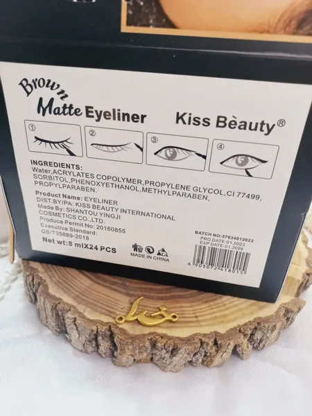 خط چشم پرطرفدار Brown Matte Eyeliner برند کیس بیوتی KISS BEAUTY کد 57634