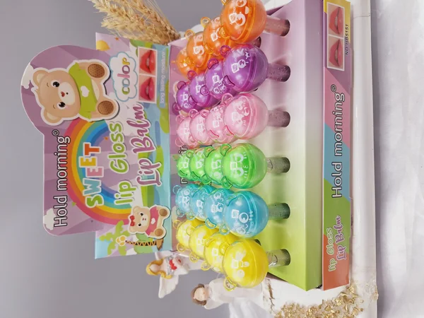 بالم لب و لیپ گلاس طرح خرس آبنباتی برند هلد مورنینگ Hold morning کد HB5151