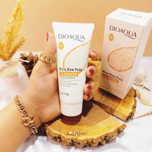 فوم شستشوی صورت مرطوب کننده عمیق خمیر برنج خام بیوآکوا BIOAQUA | پخش عمده