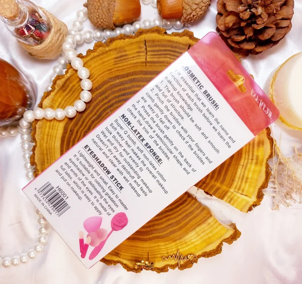 ست 6 تیکه براش قاشقی همراه پد اشکی و براش سایه 3D