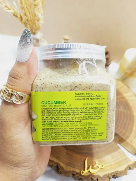 اسکراب پرطرفدار 350 میل شنی صورت و بدن رایحه خیار ایور روزا EVER ROSA اصلی کد ER90005