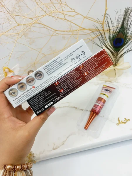 کرم تخصصی از بین برنده چین و چروک افتادگی پف و سیاهی دور چشم برند فاسمک FASMC کد FM070