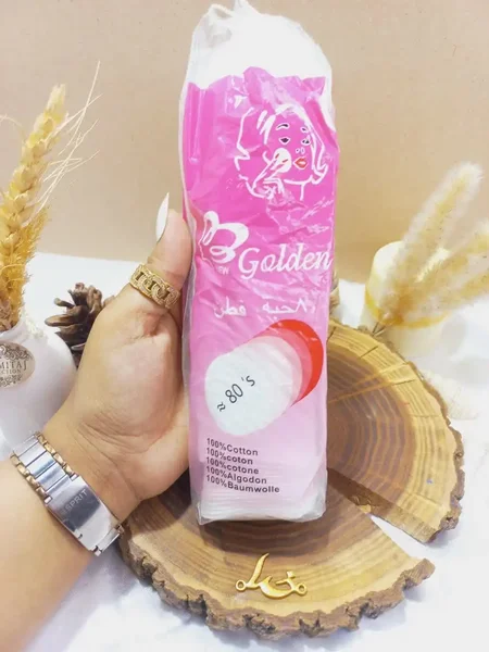 پد پنبه ای پاک کننده آرایش برند گلدن Golden کد 07250