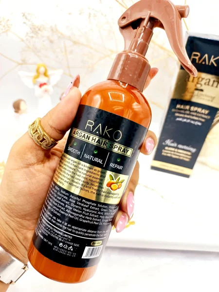 اسپری و سرم مو دو فاز مدل روغن آرگان حجم 250 میل برند راکو RAKO اصلی کد RK1052