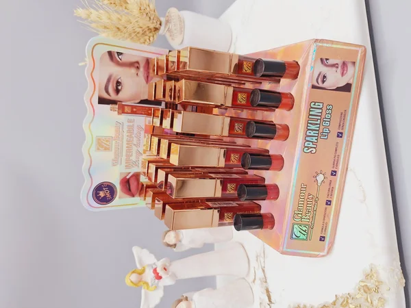 پک 6 تایی رژ مایع درخشان برند Glamour Beauty کد GM001