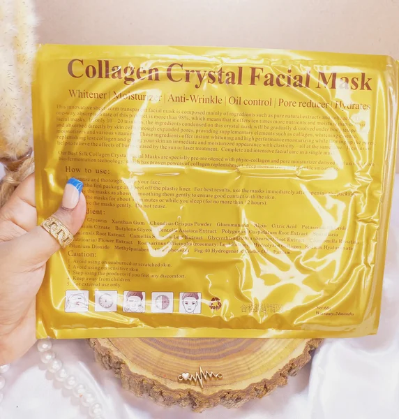 ماسک ورقه ای مشکی کلاژن بزرگ کریستال  crystal collagen | پخش عمده