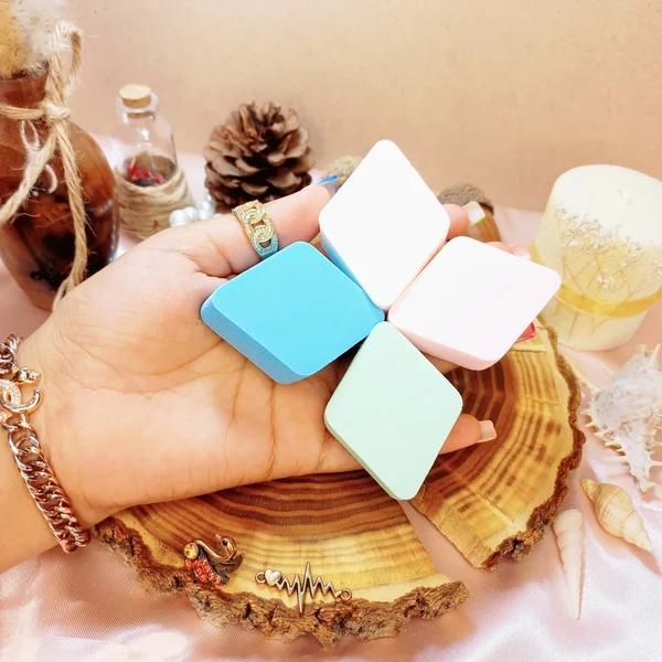 پد آرایشی 4 تکه لوزی puffy | پخش عمده