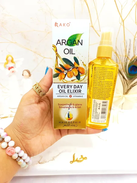 روغن مو آرگان ویتامین E و حاوی روغن ماکادمیا راکو RAKO کد Rk1150