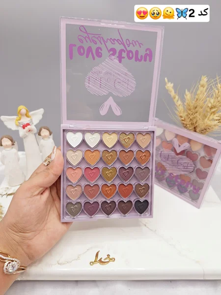 پالت سایه چشم بی نظیر 25رنگ عاشقانه برند DoDo Girl کدD3277