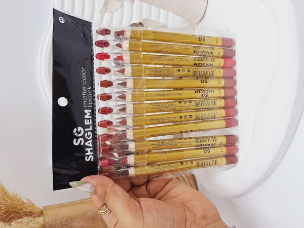 پک 12 تایی رژ مدادی برند شیگلم کد 9012