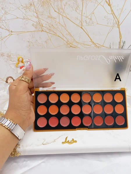 پالت پرطرفدار رژ لب 24 عددی گلد آنجل GOLD ANJEL کد GA001